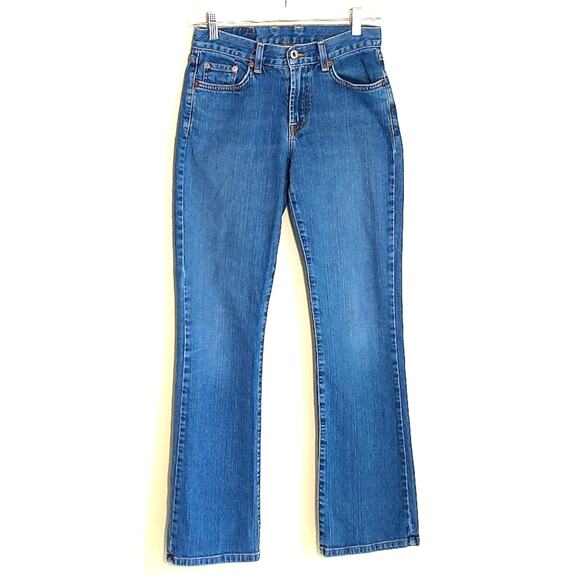 Lucky Brand Boot Cut Jeans Wmn's Sz 26 Peanut Pant Medium Wash Y2K USA Vintage - Picture 1 of 10